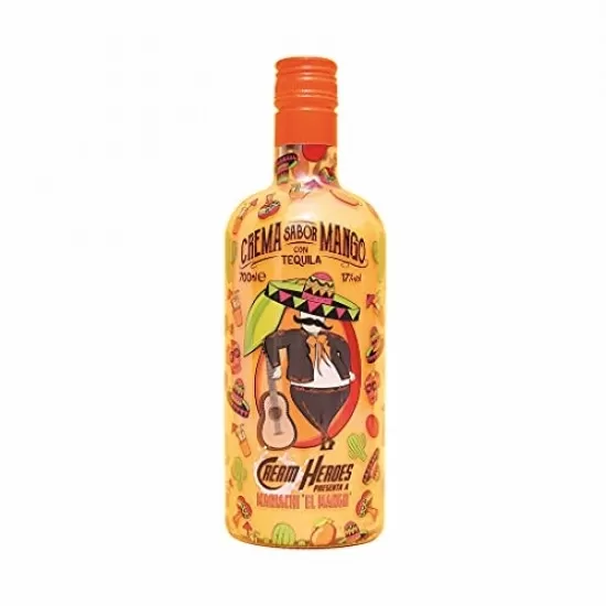 Licor Com Tequila Cream Heroes Mariachi El Mango 700ML